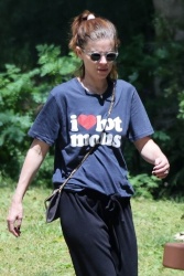 Kate Mara - Rocks a special t-shirt for Mother's Day in Los Angeles CA 05/12/2024