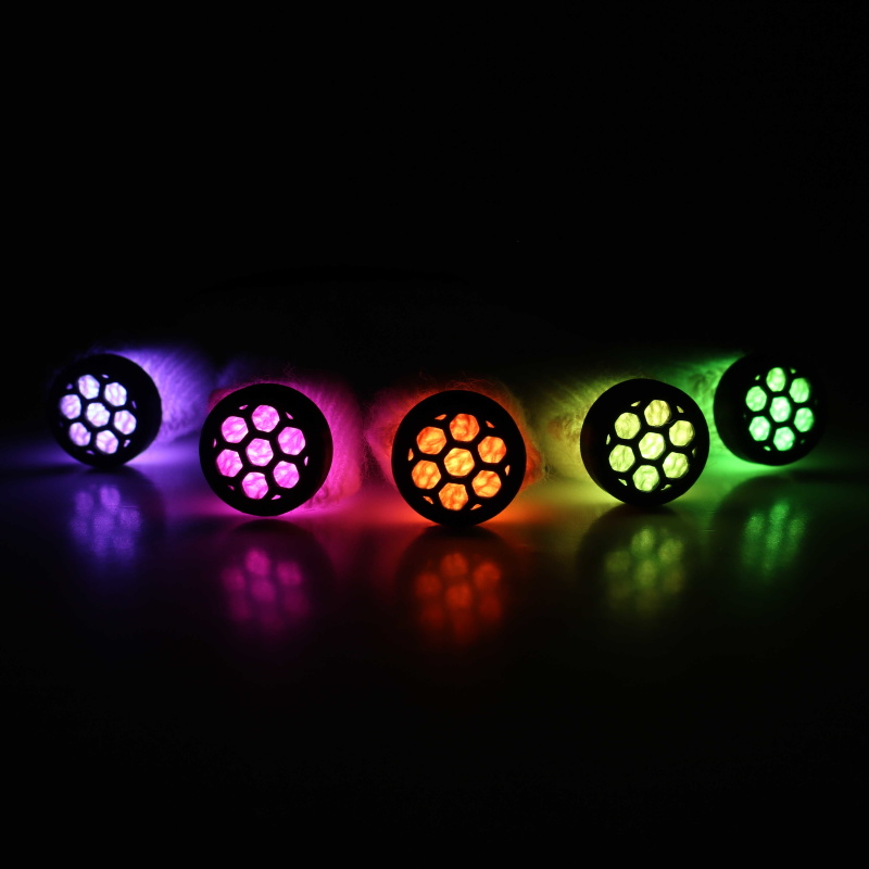 GP GLOWPRODUCTS.COM Mini LED Lights (Box of 25) - LED Button Light with  Steady Glow (Non-Flashing) Clip On LED Body and Balloon Lights (Red)