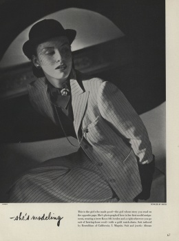 US Vogue January 15, 1943 : Selene Mahri by Horst P. Horst | the ...