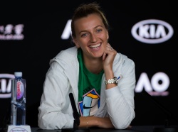 Petra Kvitova - talks to the press during Media Day ahead of the 2019 Australian Open at Melbourne Park in Melbourne, 20 January 2019