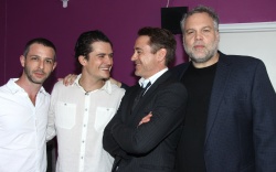 Robert Downey Jr., Vincent D'Onofrio, Orlando Bloom and  Jeremy Strong -  Broadway's Romeo and Juliet backstage at the Richard Rodgers Theatre 03 Sep