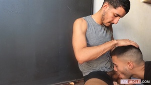 [DickRides.com / SayUncle.com] Lets Do It Indoors This Time (David Torres, Talex Madriz) [2023 ., Anal Sex, Bareback, Big Dick, Blowjob, Fingering, Cumshot, Muscles, Latin, Tattoos, Hairy, 720p]