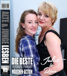 Mature - Juliet (25), Rina M. (55) - Hei&#223;es Babe Juliet hat Spa&#223; mit frechen reifen Lesbe Rina  Mature.nl