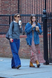 Katie Holmes and Suri Cruise - Out in New York City 04/22/2024