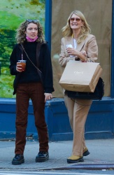 Laura Dern - Is all smiles with her daughter Jaya during a shopping spree after having lunch in Manhattan’s West Village area, November 10, 2021