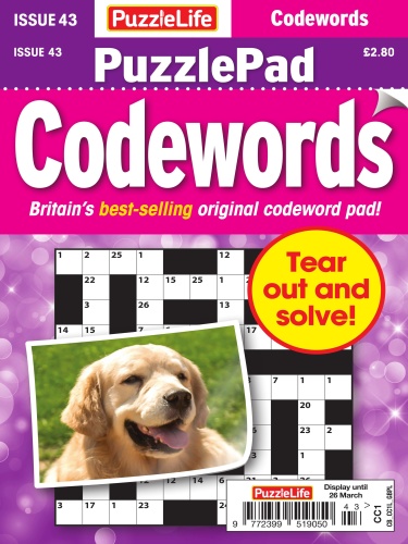 PuzzleLife PuzzlePad Codewords - Issue 43 - February (2020)
