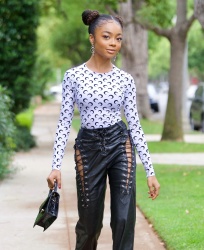 Skai Jackson - Looking extremely chic on her way to dinner in Beverly Hills, May 14, 2021