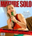 Mature Martine B. (43) - Horny housewife riding a cucumber  Mature.nl