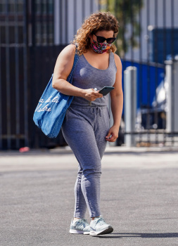 Justina Machado - Heads into the DWTS studios in Los Angeles, October 15, 2020