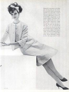 US Vogue November 15, 1960 : Deborah Dixon by Bert Stern | the Fashion Spot