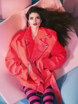 Alexandra Micu Models Louis Vuitton for Bazaar Romania Cover Story