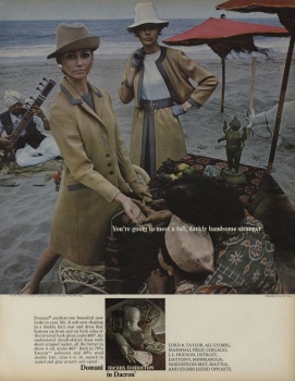 US Vogue August 1, 1968 : Joanna Shimkus by David Bailey | the Fashion Spot
