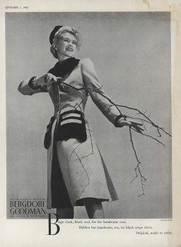 Model In A Bergdorf Goodman Dress by Horst P. Horst