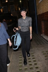 Lily Allen - Looks chic in grey tip and black denim at 2.22 Ghost Story theatre performance in London, August 19, 2021