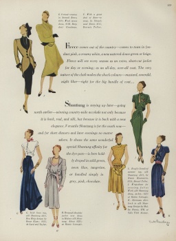 US Vogue March 1, 1947 by René Robert Bouché | the Fashion Spot