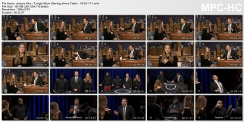 Jessica Alba - Tonight Show Starring Jimmy Fallon - 10-25-17