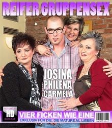 Mature - Carmela (58), Josina (55), Philena (51) - Hei&#223;e und schl&#252;pfrige Gruppensex Sitzung  Mature.nl