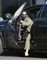 Lily Collins - Visits the post office in Beverly Hills 12/14/2020