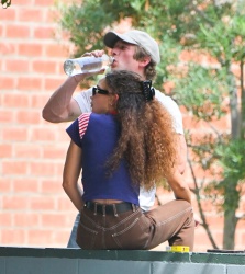 Ashley Moore - is seen with Jeremy Allen White in Los Angeles, September 27, 2023