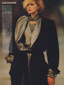 US Vogue September 1984 : Kim Alexis by Richard Avedon | the Fashion Spot