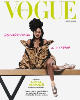 Vogue Brazil October 2021 : Rebeca Andrade by Mariana Maltoni 