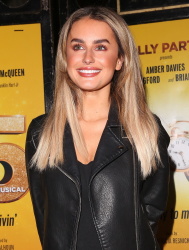 Amber Davies - Leaves the Savoy Theatre after 9 to 5: The Musical Show in London, August 30, 2019