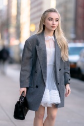 Sabrina Carpenter - Seen out in Midtown New York March 3, 2020