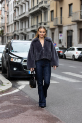 Emma Brooks - Philosophy Di Lorenzo Serafini Spring Summer 2024 fashion show in Milan September 21, 2023