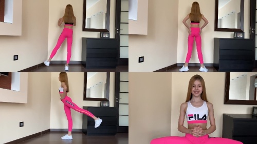 768 Video Gymnasts, flexible girls in leotards dance and train for you