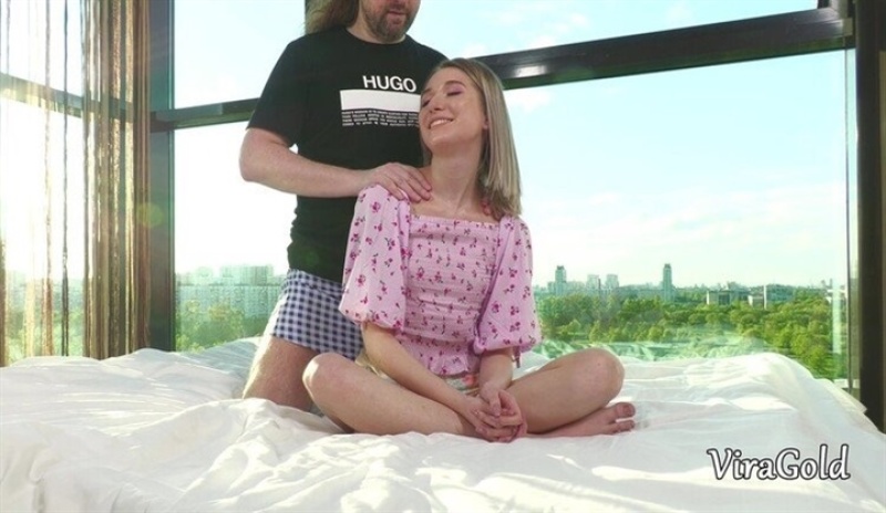 Miranda Kloss - Petite 18yo Blonde Weighing Only 37 Kilograms Fucking Anal StepDaddy and Cum in Mouth VG107 1080p