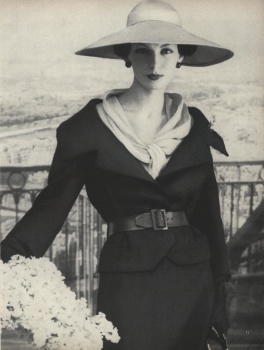US Vogue March 15, 1957 : Jessica Ford by Karen Radkai | the Fashion Spot