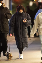 Hailee Steinfeld - spotted walking her dog late in the evening in New York City, 12/10/2020