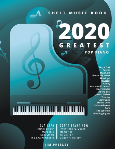 GREATEST POP PIANO SHEET MUSIC BOOK   Songbooks For Piano   Piano Music   S (2020)
