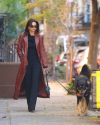 Emily Ratajkowski - Out walking her dog in New York November 14, 2023