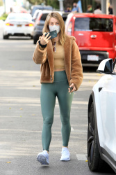 Julianne Hough - On a Zoom call while out and about in Los Angeles January 19, 2021