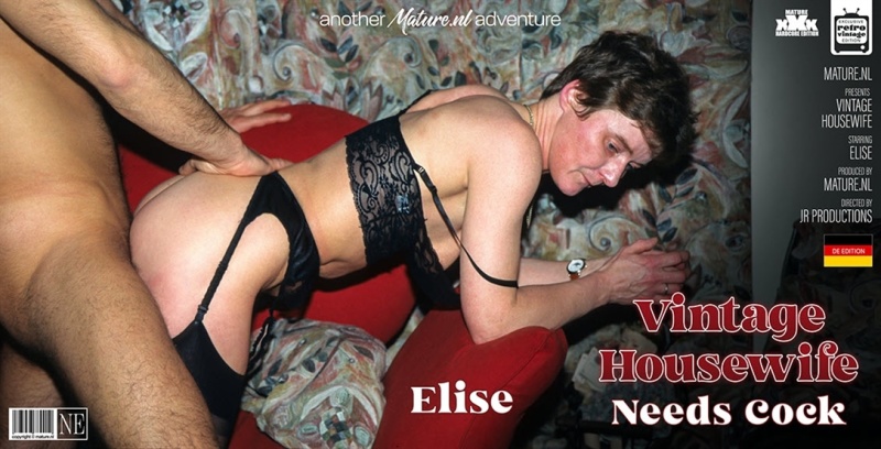 Elise 41 - Vintage housewife Elise is in desperate need for a hard cock 576p