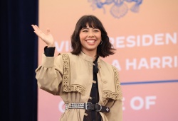 Xochitl Gomez - participates in gun violence prevention panel with U.S. Vice President Kamala Harris, Las Vegas NV - April 15, 2024