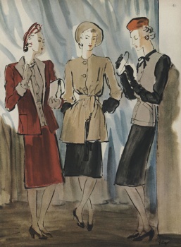 US Vogue January 15, 1944 by Carl Eric Erikson | the Fashion Spot