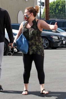 Justina Machado - Look great as she heads into the DWTS studio with Brandon Armstrong in Los Angeles, October 16, 2020