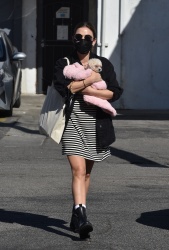 Lucy Hale - adopts a new puppy in Studio City, California | 02/06/2021