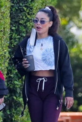 Vanessa Hudgens - Walking her dog in Los Angeles April 2, 2021