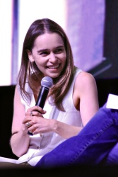 Emilia Clarke - Superhero Comic Con panel discussion in San Antonio, TX July 8, 2023