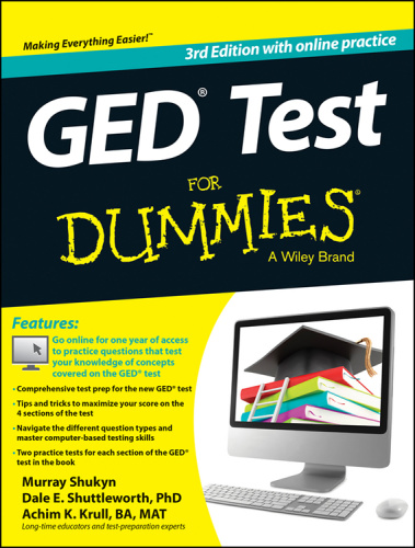 GED Test For Dummies with Online Practice Ed 3