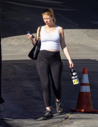 Mia Goth - Leaving a gym session in Pasadena, November 29, 2021