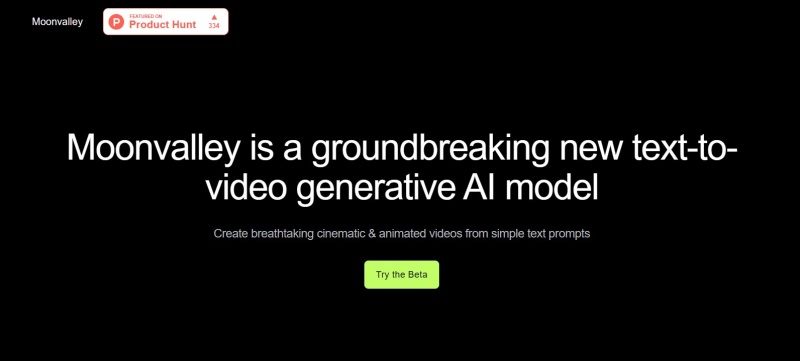 AI動畫生成器 文字轉動畫 免費動畫製作 AI動畫製作 線上動畫工具 MoonValley