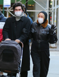 Chloe Sevigny - Out during a happy stroll with boyfriend Sinisa Mackovic and their baby in Manhattan, December 29, 2020
