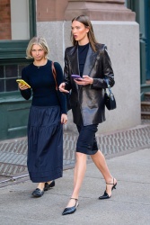 Karlie Kloss - Striding to a subway station in New York City - April 16, 2024