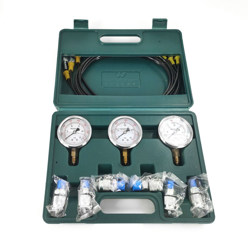 VEVOR Kit De Testeur De Pression Hydraulique 60MPA Kit De Mesure De Pression  Hydraulique Avec 11