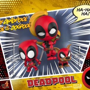 DeadPool Cosbaby - Lady Dead Pool & Kid Pool & Dog Pool (3 pieces set) (Hot Toys) E2wEh6Xl_t