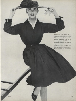 US Vogue January 15, 1957 : Millie Perkins by Karen Radkai | Page 2 ...